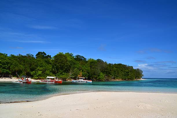 istock Blue lagoon, Mantigue Island Philippines 505487873