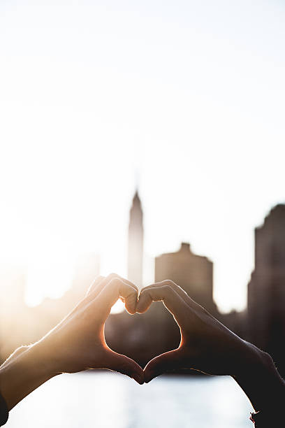 istock Heart shape at dusk in New York City 505488754