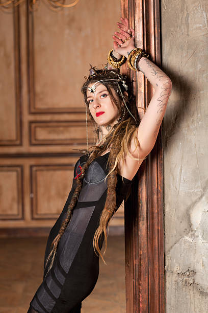 istock Woman near the wall 505489890