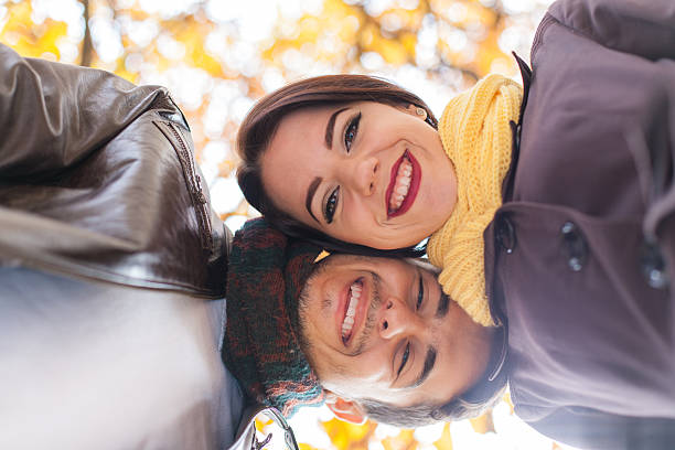 istock Smiling couple having fun in the park. 505489914