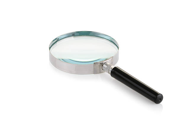 istock Magnifying glass isolated on white background 505491140