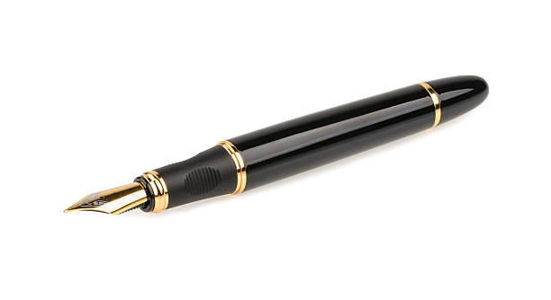 istock Fountain writing pen isolated on white background 505491258
