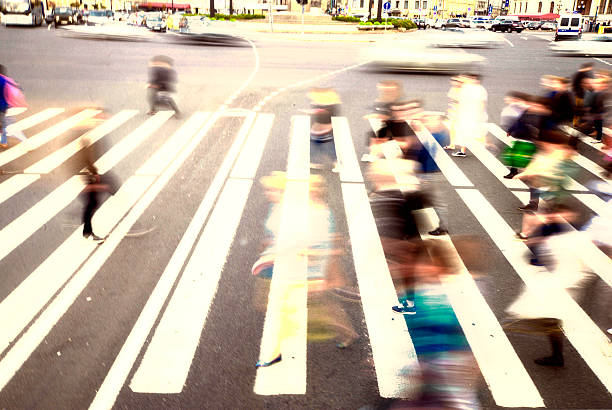 istock Blurred People on Nevsky Prospekt, St. Petersburg 505493860