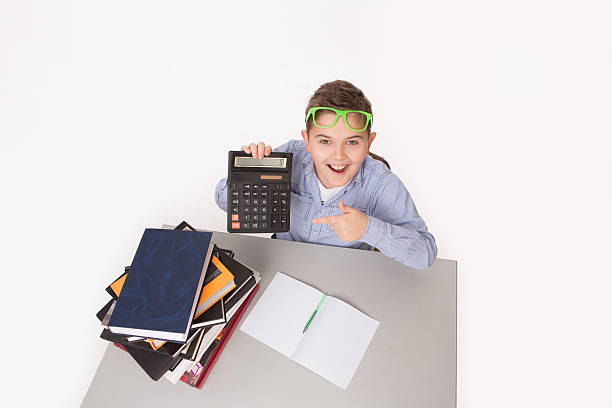 istock Little business boy working 505494296