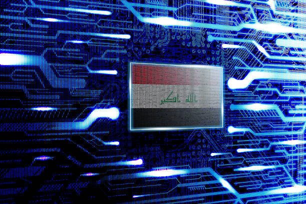 istock Iraq, Baghdad national official state flag 505497816