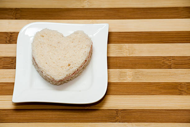 istock Love sandwich on a wooden background 505500026