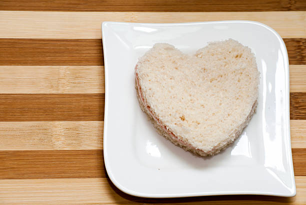 istock Love sandwich on a wooden background 505500072