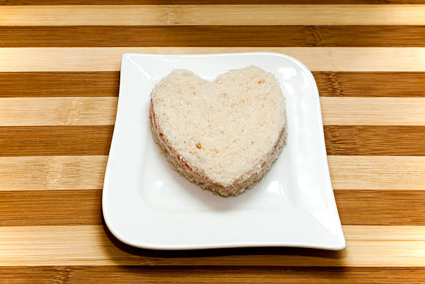 istock Love sandwich on a wooden background 505500176