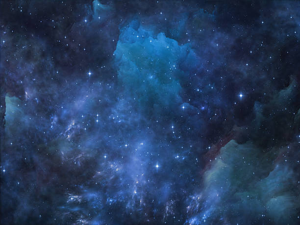 Visualization of Space Deep Space series. Composition of nebula, stars and colors suitable as a backdrop for the projects on astronomy, science, space and religion ethereal stock pictures, royalty-free photos & images