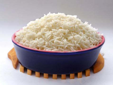 A delicious and salty Plain Boiled Rice