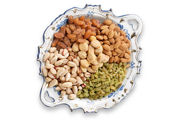 Delicious, fresh and tasty Dried Fruit in Stylish Plate