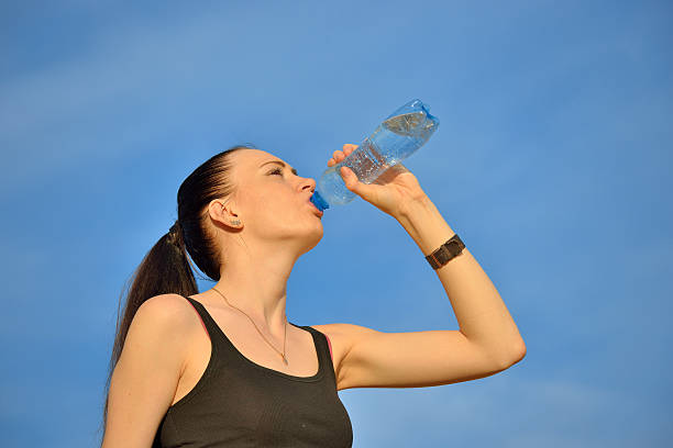istock Woman drinking water from bottle 505507115