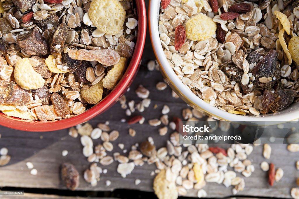 Musli en tazones - Foto de stock de Alimento libre de derechos
