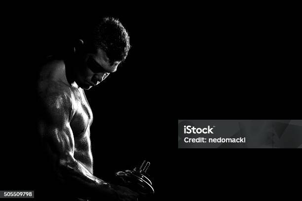 Weight Lifting Training Stock Photo - Download Image Now - Abdominal Muscle, Active Lifestyle, Adult