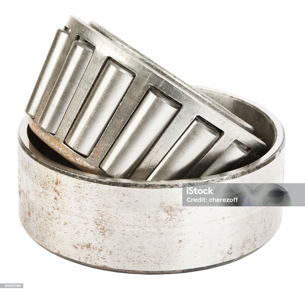 Roller bearing on white Roller bearing isolated on white background, front view Ball Bearing Stock Photo