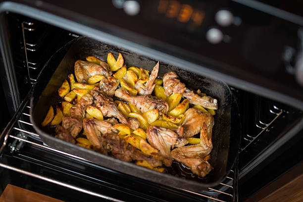 istock Chicken wings and potato 505511576