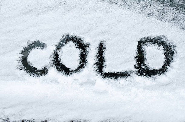 istock Cold written in snow on car window 505513012
