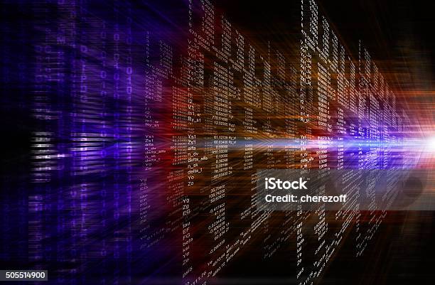 Binary Red And Purple Computer Code Stock Photo - Download Image Now ...