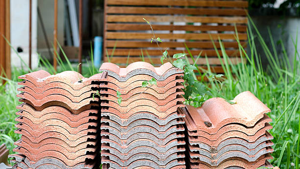 pile de toit en tuiles - rame pièce détachée photos et images de collection