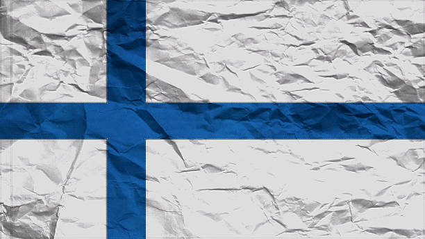 istock finland flag paper texture with seam 505517371