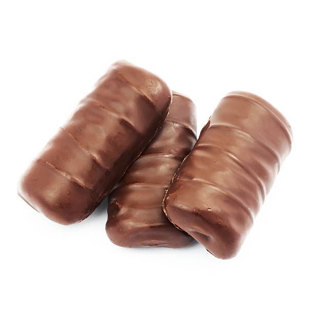 istock Chocolate candy bars isolated on white background, close-up 505517586