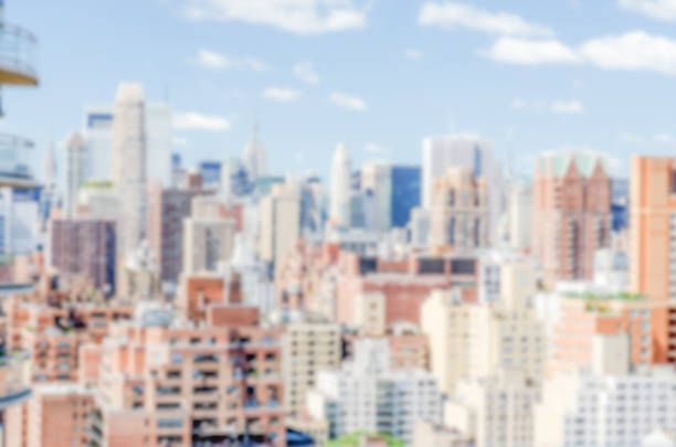 istock Defocused background with the Upper East Side in NYC 505519630