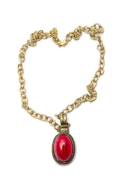 istock Retro necklace and pendant 505520707