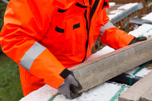 istock Male builder working at house site in UK 505521768