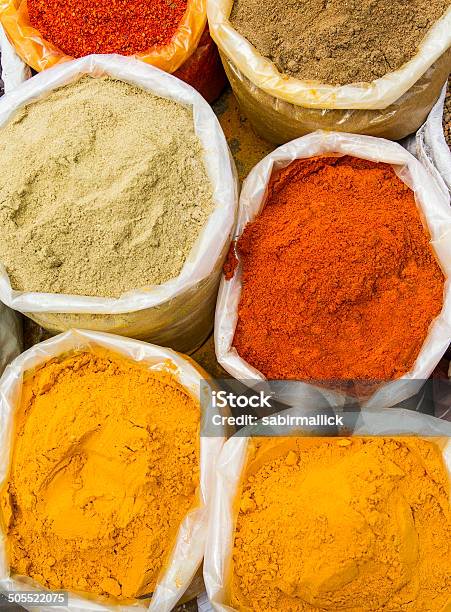 Spices In India Stock Photo - Download Image Now - Chili Con Carne, Chili Pepper, Healthy Eating