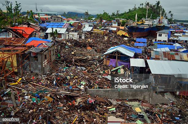 Typhoon Haiyan Damage Tacloban Stock Photo - Download Image Now - Typhoon, Climate Change, Damaged