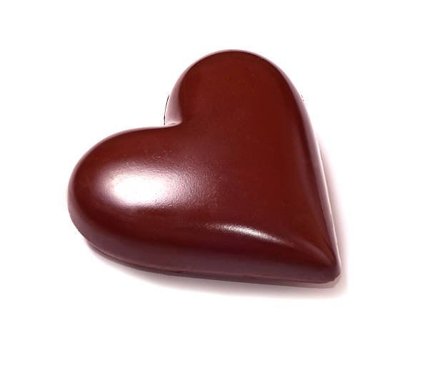 chocolate heart stock photo