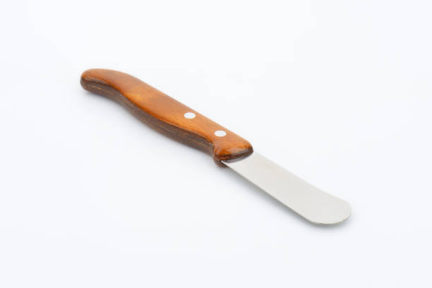 Wooden-handled butter knife