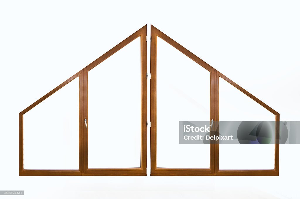 One Triangle Window Modern Triangular Window Isolated On White Background Stock Photo ...