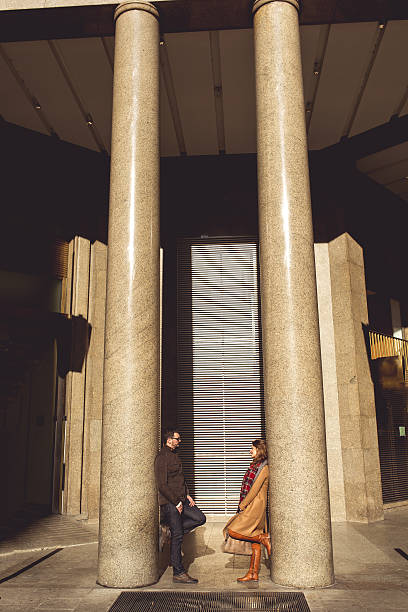 istock Couple posing in city 505524746