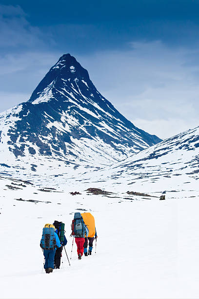 istock team of hikers in winter mountains 505524871
