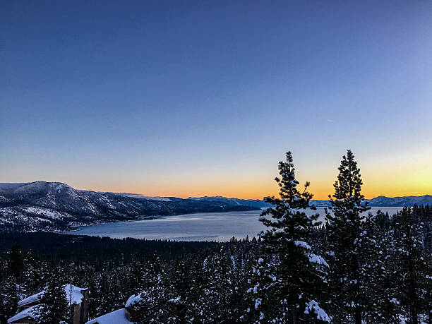 istock Winter landscape - Sunset over Lake Tahoe 505527352