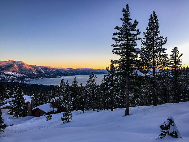 istock Winter landscape - Sunset over Lake Tahoe 505529120