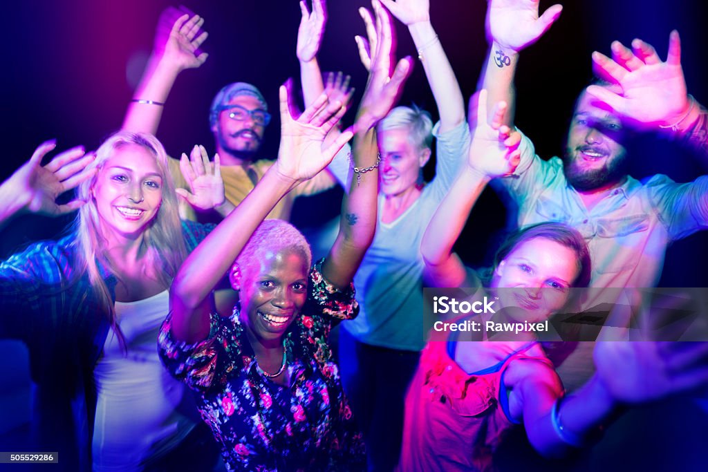 Diverse Ethnic Friendship Party Leisure Happiness Concept Adult Stock Photo