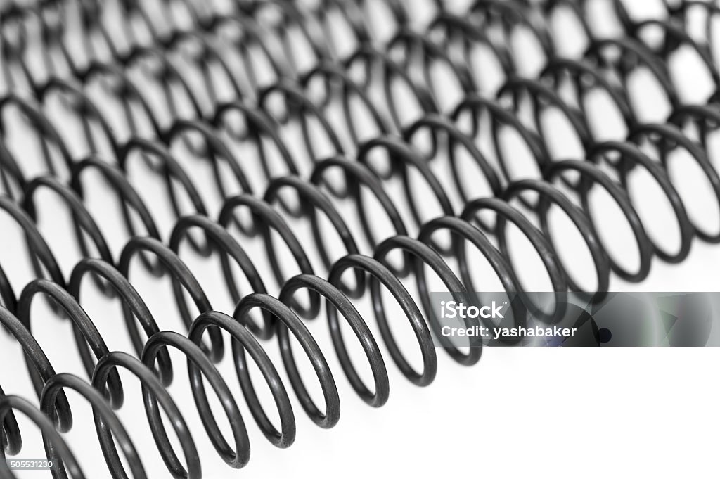 Background of steel springs Background of steel springs on white background Abstract Stock Photo