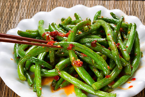 istock Cooked spicy greens in plate ready to eat 505531264