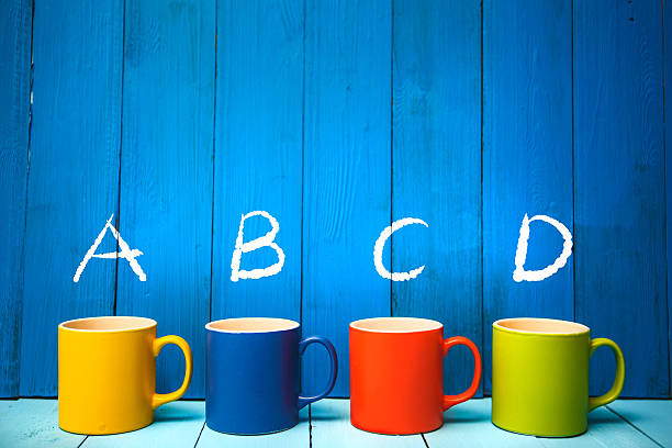 Choice a colorful coffee cup