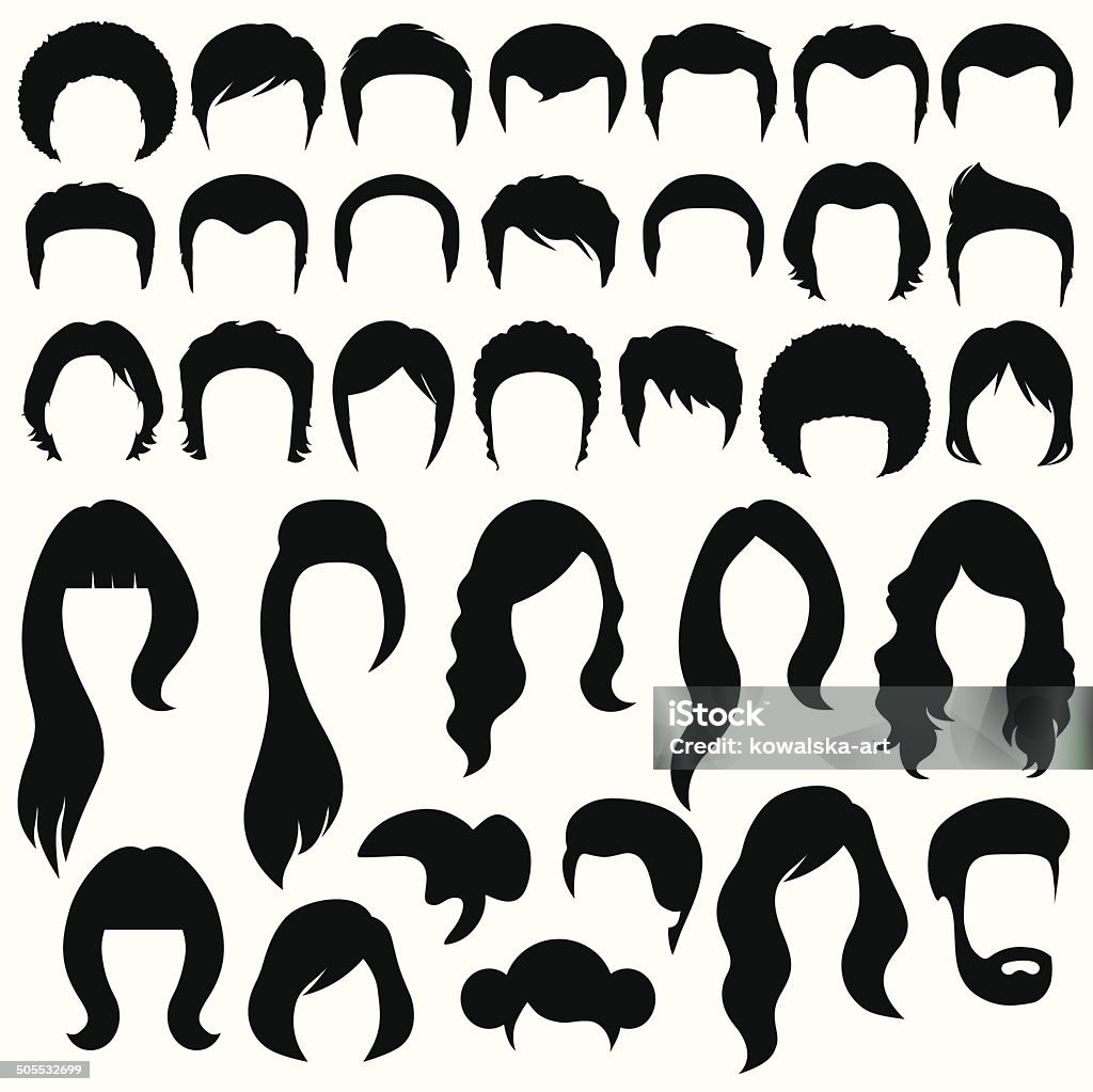 Peinado - arte vectorial de Mujeres libre de derechos Peinado - arte vectorial de Mujeres libre de derechos