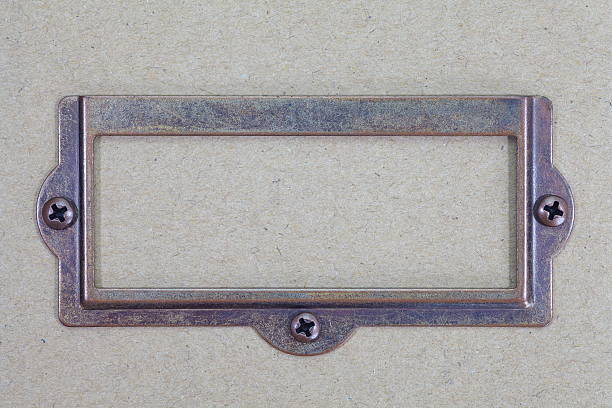 istock antique name plate on a box of shoes 505533307