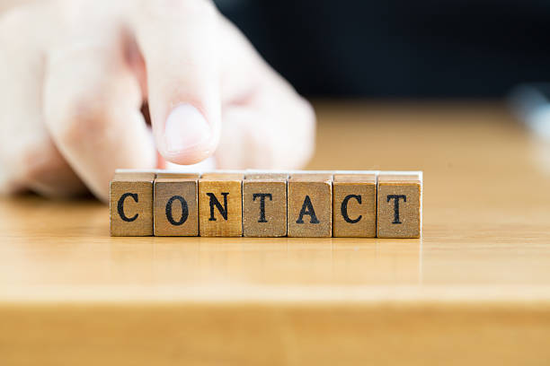 istock Contact. word written on wood block 505533584
