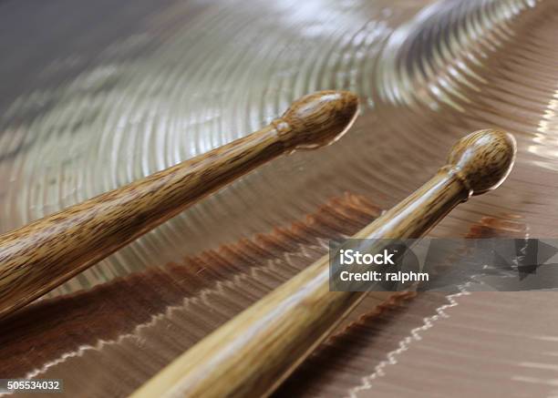 Drumsticks And Cymbal Stock Photo - Download Image Now - Drumstick, Music, Arts Culture and Entertainment