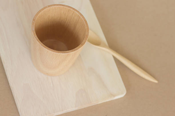 istock wood glass and  spoon 505534476