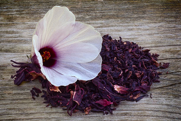 istock Hibiscus tea (Hibiscus sabdariffa) flower and sepals dried for i 505534795