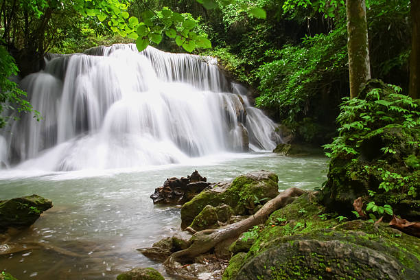 istock Waterfall in the forest asia thailand 505535020