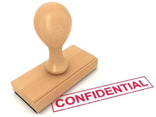 istock Confidential - rubber stamp 505535253