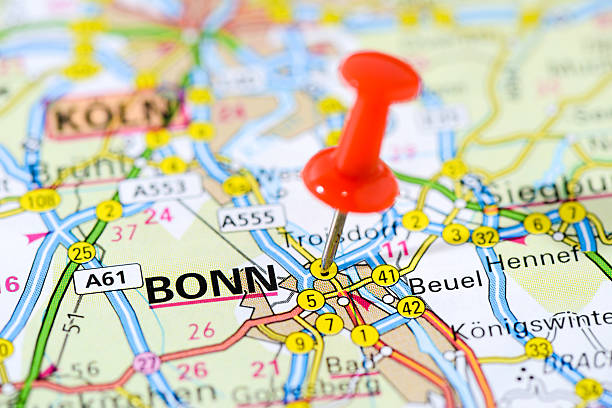 istock European cities on map series: Bonn 505535495